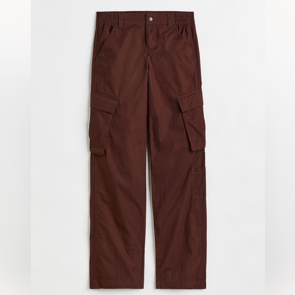 HM Brown Cargo Pants Wide Leg